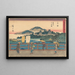 Yoshida - Hiroshige Andō — framed artwork on a wall