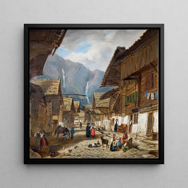 Andermatt, Switzerland - Hopkins Horsley Hobday Horsley — framed artwork on a wall