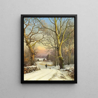 Anders AndersenLundby - Vinterdag i skoven Nordsjlland En mand lufter hunden.webp