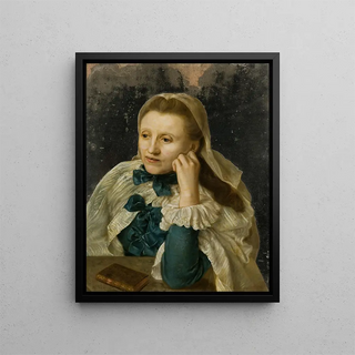 Unknown Woman - Anders Bergius — framed artwork on a wall