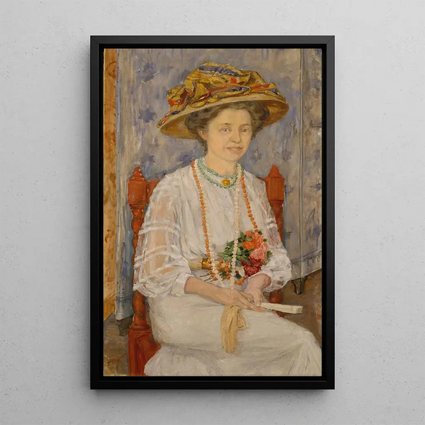 Reproduction of the painting Portrait Painting of Ingeborg Lercke - Anders Castus Svarstad