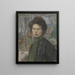 Portrait of Swedish painter Tora Holmström - Anders Castus Svarstad — framed artwork on a wall