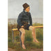 Reproduction of the painting A Boy Fisherman - Anders Christian Lunde