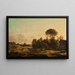 View of Frederiksberg Palace from the surroundings of Ladegaardsvej - Anders Christian Lunde — framed artwork on a wall