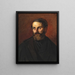 L'autoportrait de l'artiste - Anders Lunde — framed artwork on a wall