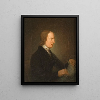 Portrait of Lorenzo Hammarsköld - Anders Lundquist — framed artwork on a wall