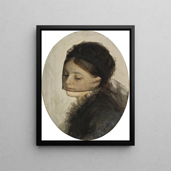Mourning Painting - Anders Zorn — framed artwork on a wall