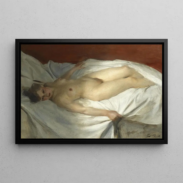 L'Éveil - Anders Zorn — framed artwork on a wall