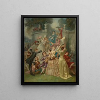 Youth Spring of Life - André Charles Voillemot — framed artwork on a wall