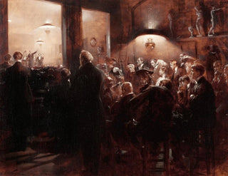In the auction room - André Castaigne — artwork view