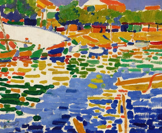 Boats moored at l'Estaque - André Derain — artwork view