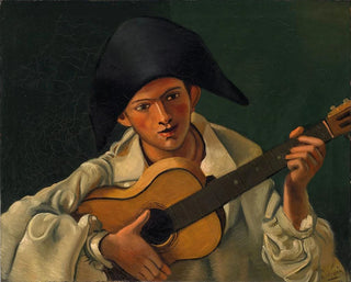 Bust of Harlequin with Guitar - André Derain — artwork view