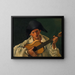 Bust of Harlequin with Guitar - André Derain — framed artwork on a wall