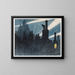Two Zeppelins over Paris - André Hell — framed artwork on a wall
