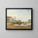 Washers by the riverbank - André Maglione — framed artwork on a wall