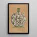 Vase with dancing figures - André Metthey — framed artwork on a wall