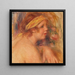André with Yellow Turban Fragment - Pierre-Auguste Renoir — framed artwork on a wall