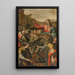 The Entry of Christ into Jerusalem - Andrea Boscoli — framed artwork on a wall