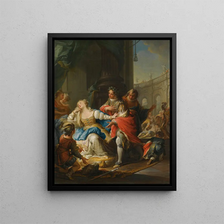 L'impératrice Gunhilda accused of adultery is avenged by her page - Andrea Casali — framed artwork on a wall