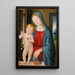 Virgin and Child - Andrea del Verrocchio's Workshop — framed artwork on a wall