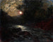 Night Marina Painting - Andrea Figari — artwork view