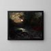 Night Marina Painting - Andrea Figari — framed artwork on a wall