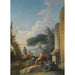 a landscape with figures resting near classical ruins - Andrea Locatelli — artwork view