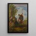 Bandits dans un paysage rocheux - Andrea Locatelli — framed artwork on a wall