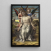 The Christ as Suffering Redeemer - Andrea Mantegna — framed artwork on a wall