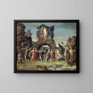 Le Parnasse - Andrea Mantegna — framed artwork on a wall