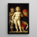 The Master of the World - Andrea Mantegna — framed artwork on a wall