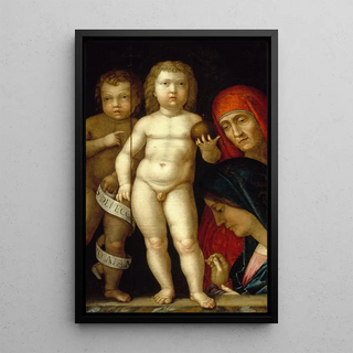 The Master of the World - Andrea Mantegna — framed artwork on a wall