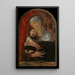the Virgin and Child with seraphs and cherubs - Andrea Mantegna — framed artwork on a wall