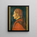 Profile of a Man - Andrea Mantegna — framed artwork on a wall