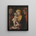 La Sainte Famille avec sainte Marie-Madeleine - Andrea Mantegna — framed artwork on a wall