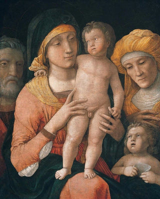 The Virgin and Child with Saints Joseph, Elizabeth, and John the Baptist - Andrea Mantegna — artwork view