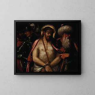 La Moquerie du Christ - Andrea Michieli — framed artwork on a wall
