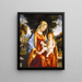 Virgin and Child in a landscape - Andrea Previtali — framed artwork on a wall