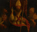 Saint Augustine enthroned with Saint Anthony the Abbot and another saint - Andrea Previtali — artwork view