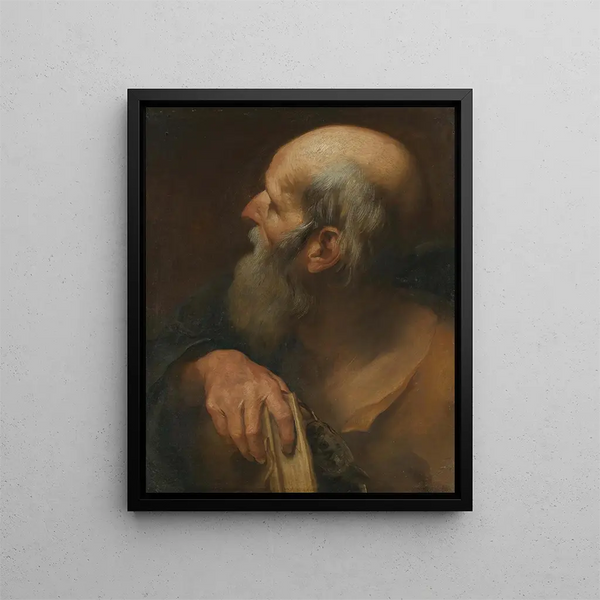 Saint André - Andrea Sacchi — framed artwork on a wall