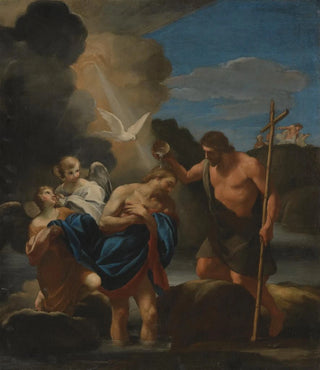 The Baptism of Christ - Andrea Sacchi — artwork view