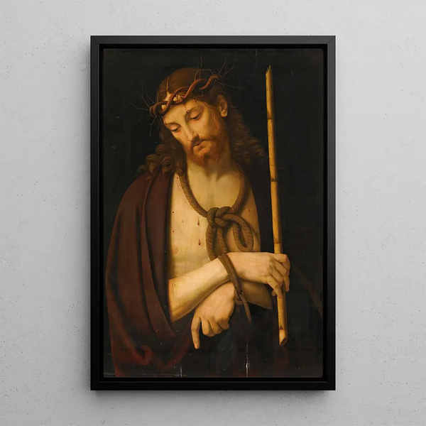Ecce Homo - Andrea Solario — framed artwork on a wall