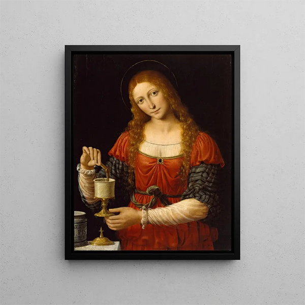 Marie-Madeleine - Andrea Solario — framed artwork on a wall