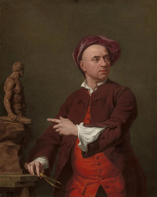 John Michael Rysbrack modeling his terracotta statue of Hercules - Andrea Soldi — artwork view