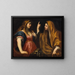 Martha and Mary - Andrea Vaccaro — framed artwork on a wall
