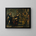 The Blessing of Raguel to His Daughter Sarah Before Leaving Ecbatana with Tobias - Andrea Vaccaro — framed artwork on a wall