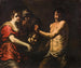 Salomé receiving the head of Saint John the Baptist - Andrea Vaccaro — artwork view