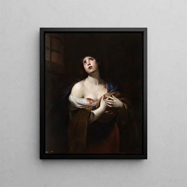 Sainte Agathe - Andrea Vaccaro — framed artwork on a wall