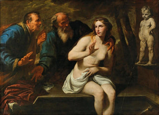 Susanne et les vieillards - Andrea Vaccaro — artwork view