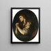 La Madeleine pénitente - Andrea Vaccaro — framed artwork on a wall